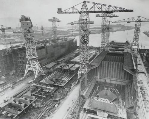 76000dwt Bulk carrier Essi Kristine under construction in  1967